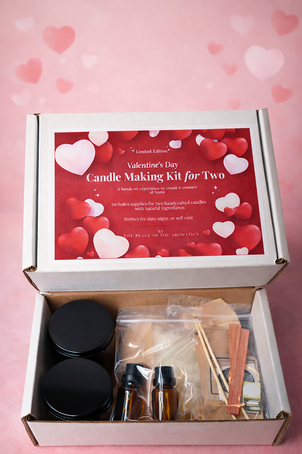 Valentine’s Day Candle Making Kit for Two (Pre-Order)