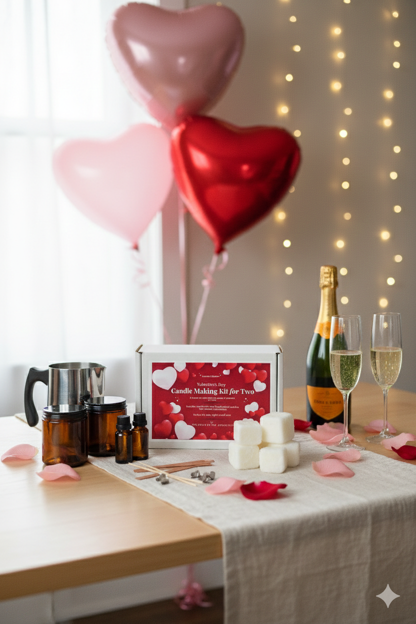 Valentine’s Day Candle Making Kit for Two (Pre-Order)