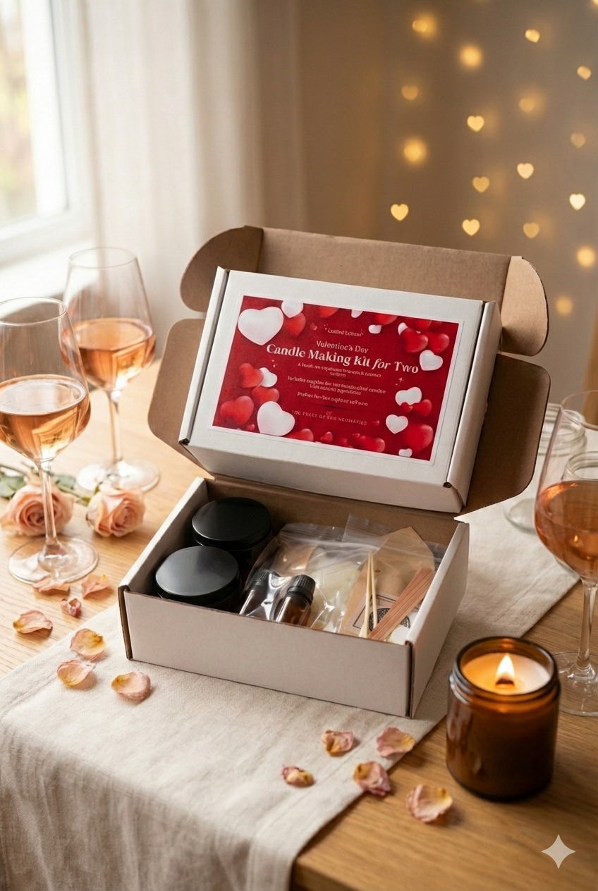 Valentine’s Day Candle Making Kit for Two (Pre-Order)