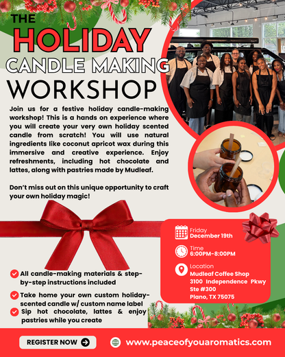 🎄The Holiday Candle Making Workshop 🎄12/19/2025 6-8pm